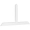 Ekena Millwork Portland Architectural Grade PVC Gable Bracket, 60"W x 30"H x 2"D x 4"F, 12/12 Pitch GBP060X30X0204POR00 - alternate 1